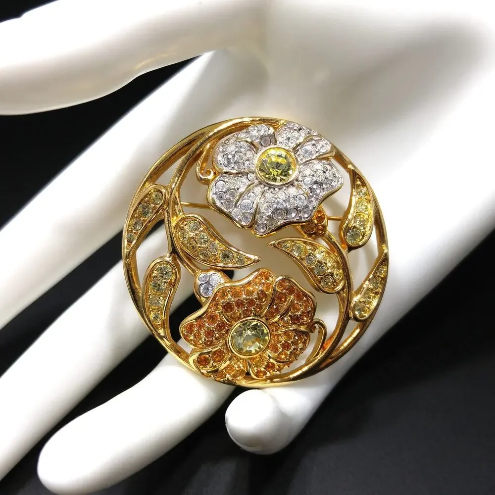 Swarovski Rhinestone Harmony Brooch, 